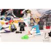 Image 3 : Box of Lego building bricks and partially assembled kits, includes some Minifigures. Completeness no