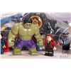 Image 6 : Box of Lego building bricks and partially assembled kits, includes some Minifigures. Completeness no