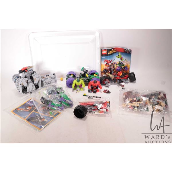 Selection of Lego pre-built kits etc. including "Star Wars" no.75177 First Order Heavy Scout Walker,