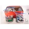 Image 1 : Box containing six bags of assorted Lego including some kits, see photos