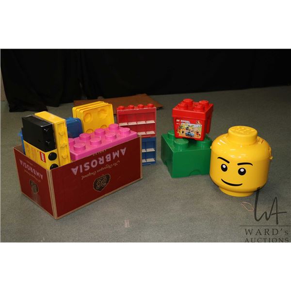 Large selection of Lego tubs and displays