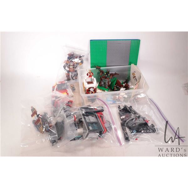 Selection of Lego pre-built kits including no. 7188 "Kingdoms" King Carriage Ambush set, "The Lego M