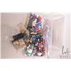 Image 1 : Two tubs of mixed Lego building bricks and accessories