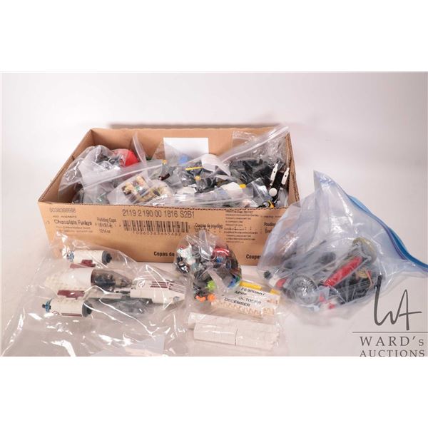 Selection of pre-built Lego kits including Spaceships, limo. etc. no boxes, no manuals. Completeness