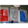 Image 2 : Box containing plastic tubs of colour sorted Lego building bricks plus no. 60102 Lego Airport V.I.P.