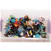 Image 1 : Box of assorted Lego building bricks and Minifigures includi Scooby Doo, Dinosaurs, vehicles etc. no