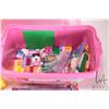 Image 3 : Two plastic branded Lego totes containing two factory sealed Lego Friends kits, no. 5560 large pink 