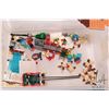 Image 2 : Plastic tote containing Lego Creator no. 10245 Expert Santa's Workshop pre-built kit including Minif
