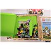 Image 2 : Four Lego hardcover books including "The Lego Book", "DC Comics Super Heroes-Awesome Guide" with Min