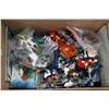 Image 1 : Box containing a large selection of Lego Bionicals pre-built kits.