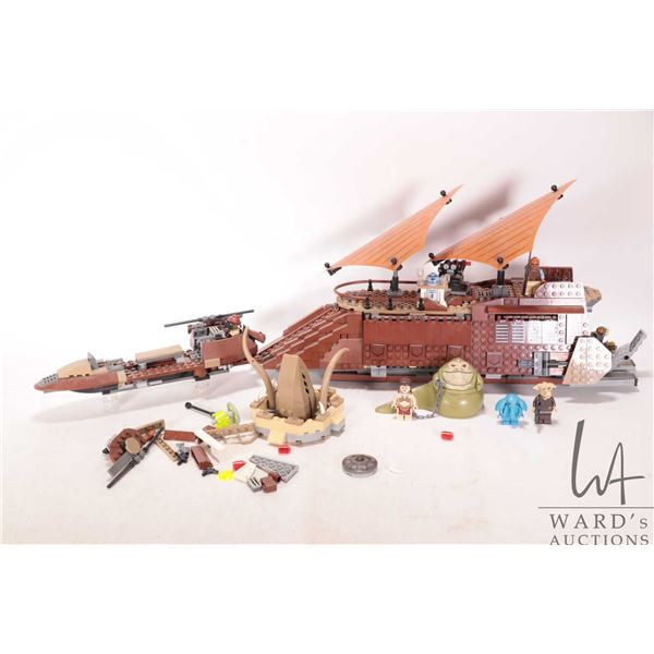Lego "Star Wars" no. 75020 Jabba's Sail Barge pre-built kit with some Minifigures. No box, no manual