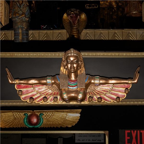 Egyptian Revival Winged Isis Coat Rack