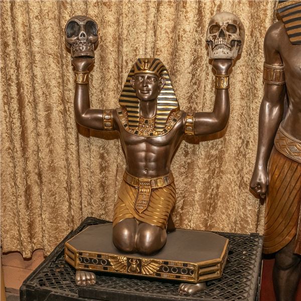 Kneeling Pharaoh Statue Left