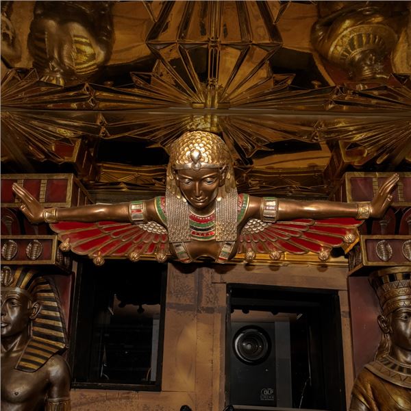 Egyptian Revival Winged Isis Coat Rack