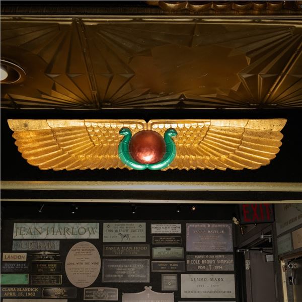 Winged Solar Disk Egyptian Wall Decor