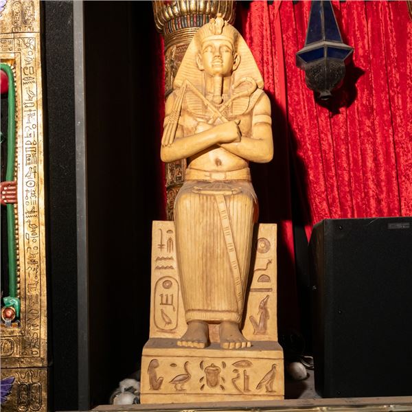 48" Seated Pharaoh Mummiform Sculpture