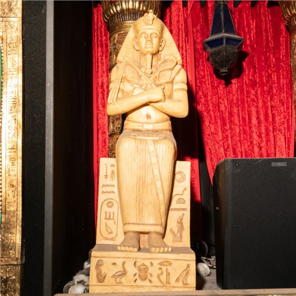48" Seated Pharaoh Mummiform Sculpture
