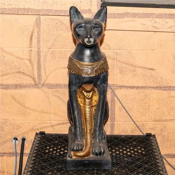 Large Egyptian Bastet Cat Resin Statue