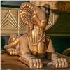 Image 1 : Sphinx-like Ram Carved Statue Right