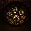 Image 2 : Moroccan Pierced Brass & Stained Glass Lamp
