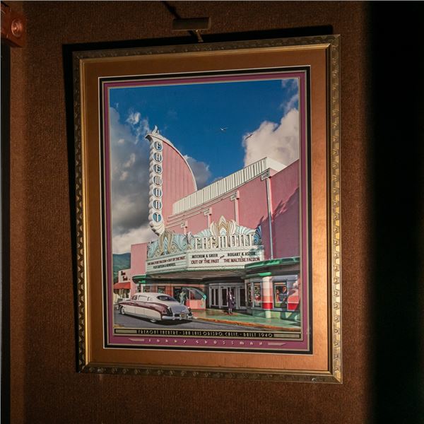 Framed Larry Grossman Fremont Theatre Art Print