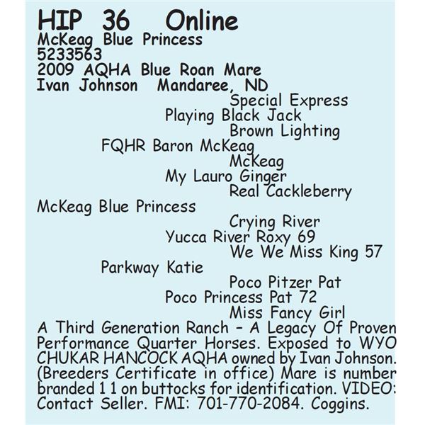 McKeag Blue Princess