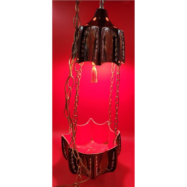 MCM Hanging Swag Lamp