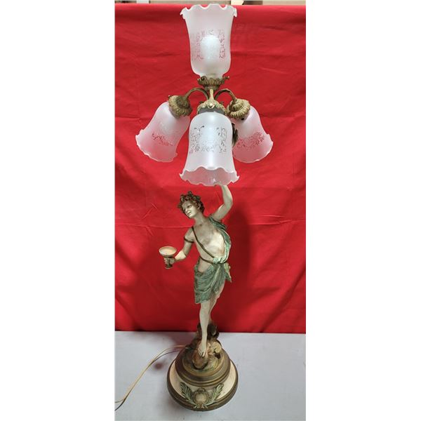Antique L & F Morneau Art Nouveau Table Lamp