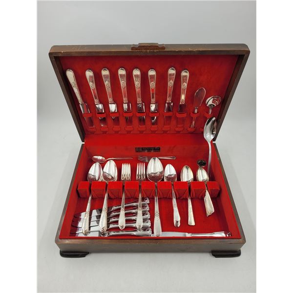 VTG 1847 Rogers Bros. Silver Plate Silverware Set