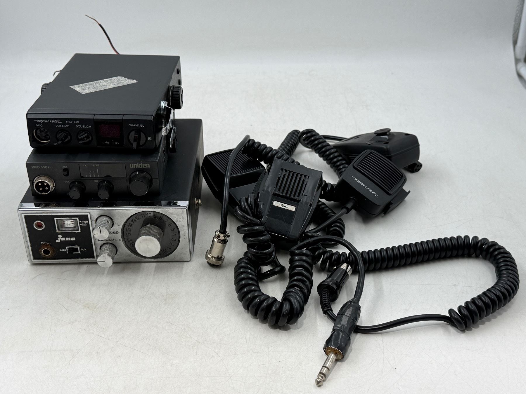 VTG Jana Transceiver CB Radio, Realistic TRC-477 Transceiver, & Uniden ...