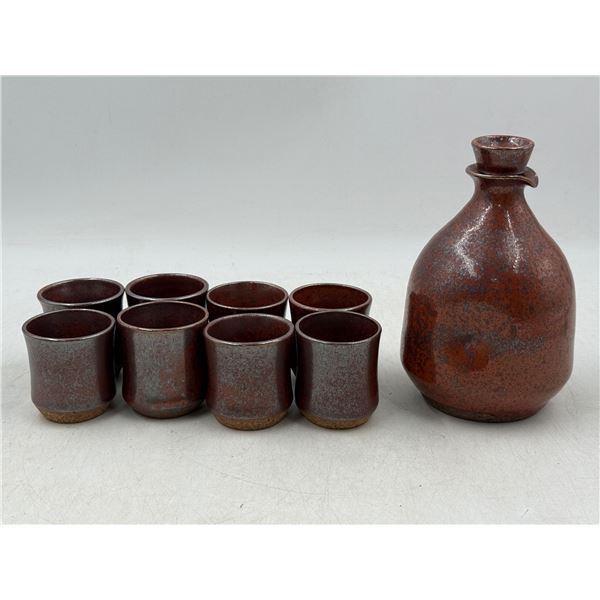 Japanese Pottery Sake Set
