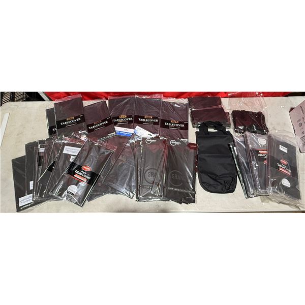 Lot of Black Table Covers