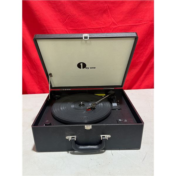 1 By One Portable Suitcase Turntable