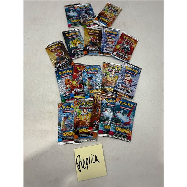 Lot of Assorted Replica Pokemon Cards