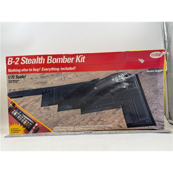 Unbuilt Testors B-2 Stealth Bomber Model Kit
