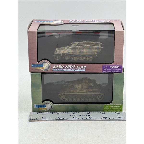 2 Dragon Diecast Tank Models
