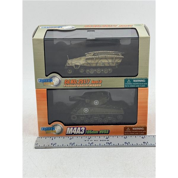 2 Dragon Diecast Tank Models