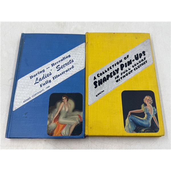 2 VTG Pin-Up Girl Book Gag Gifts