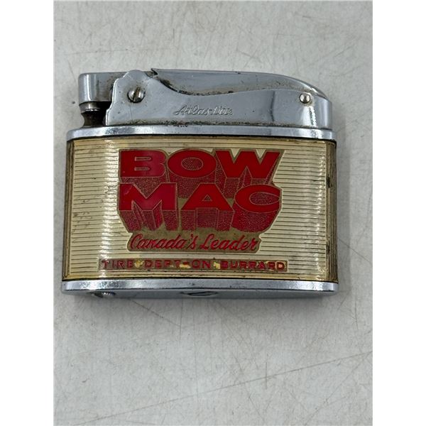 Advertising Bow Mac Tire Dept. Atlas-Lite Lighter