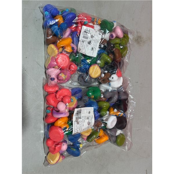 Lot of Assorted 2" Rubber Ducks
