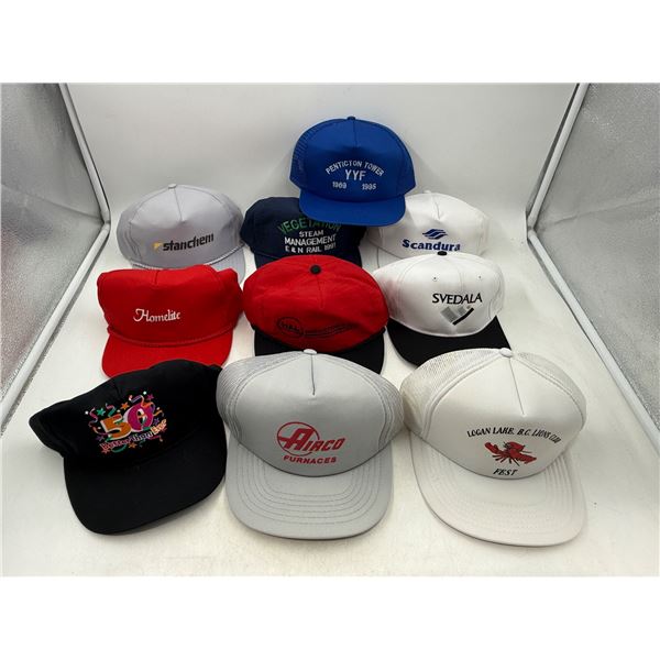Lot of Assorted Advertising Hats