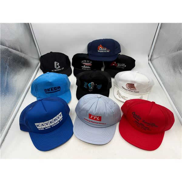 Lot of Assorted Advertising Hats