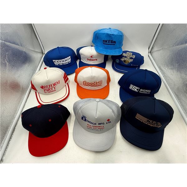 Lot of Assorted Advertising Hats
