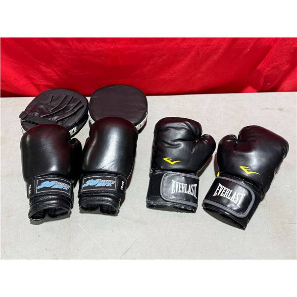 2 Pairs of Boxing Gloves w/ Punch Pads