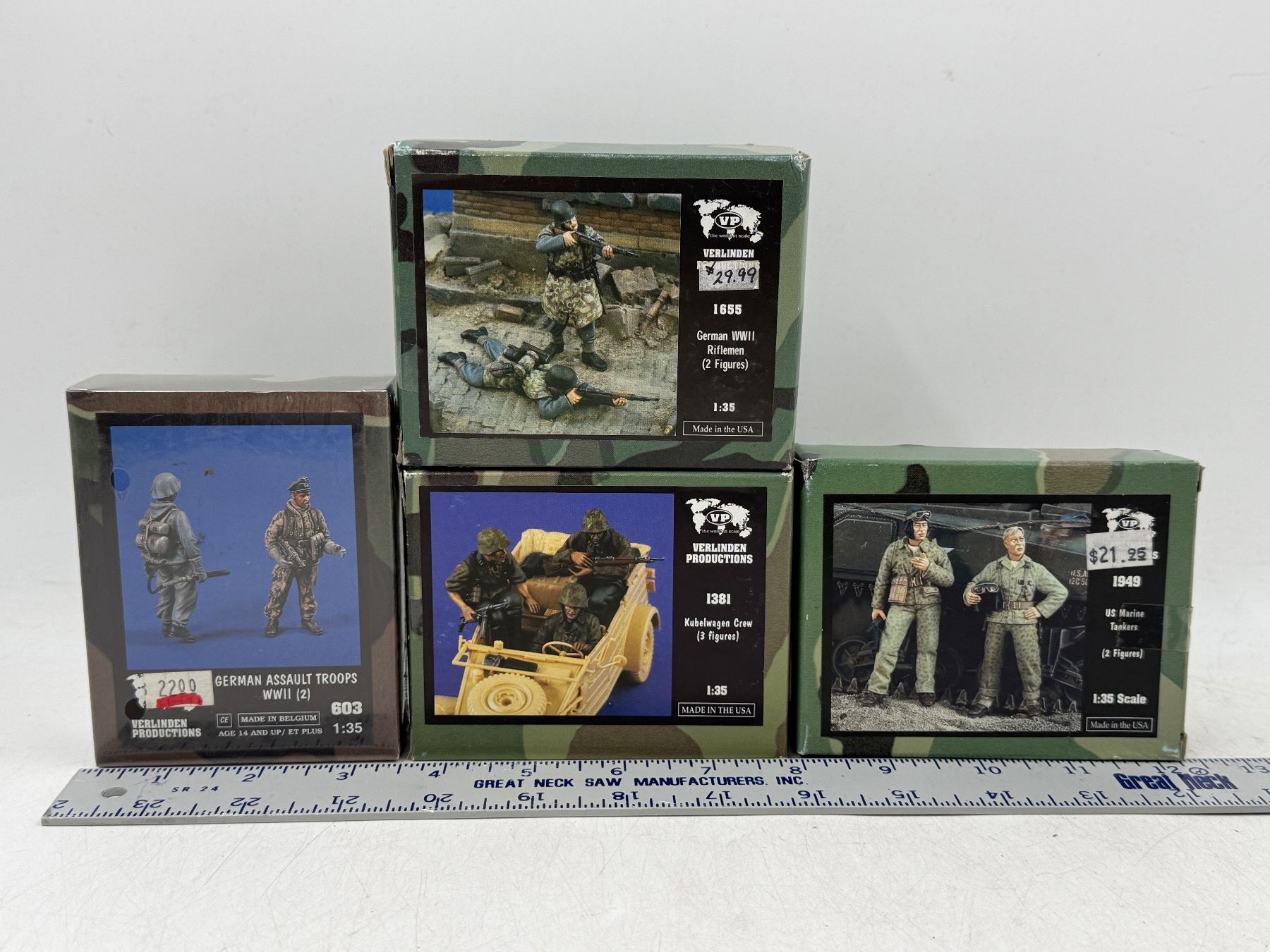 3 Boxes of Model Figures & 1 Unbuilt Military Model Kit