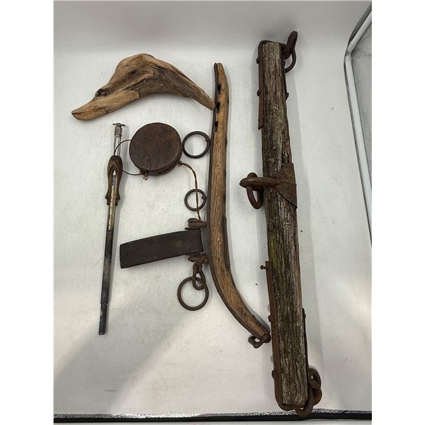 Farm/Ox Yoke, Horse Yoke, & Thermometer