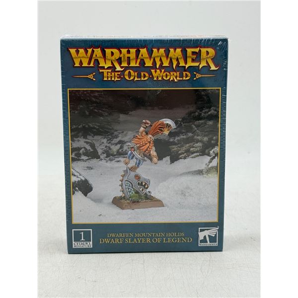 Warhammer The Old World Dwarfen Mountain Holds Dwarf Slayer of Legend Miniature