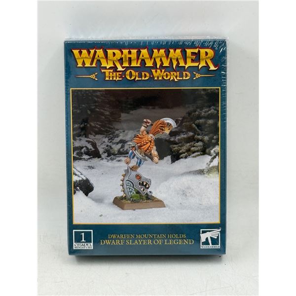 Warhammer The Old World Dwarfen Mountain Holds Dwarf Slayer of Legend Miniature