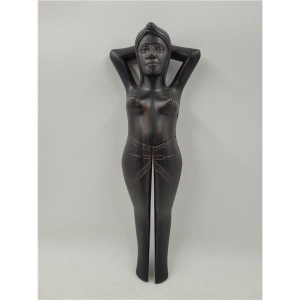 VTG Wooden Women Figure Nutcracker