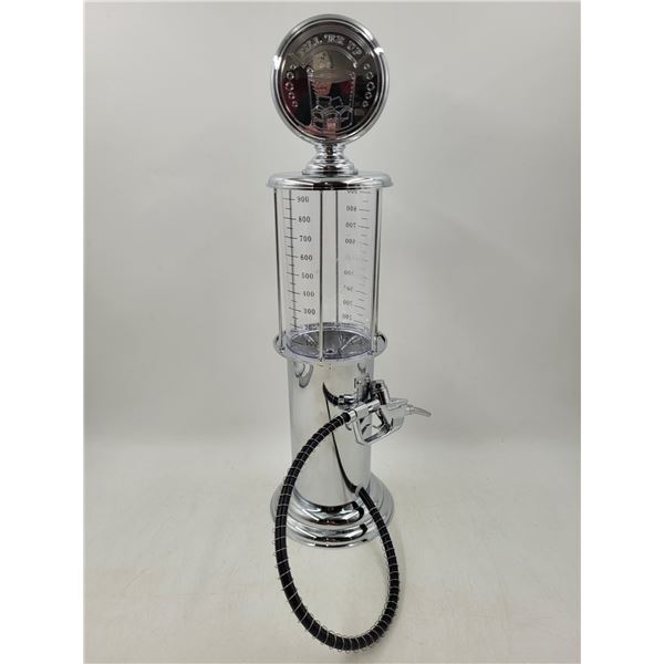 Retro-style Gas Pump Beverage Tower Dispenser